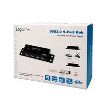 Cargar imagen en el visor de la galería, HUB 4 PUERTOS USB 30 LOGILINK UA0149
