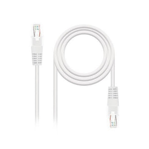 CABLE RED UTP CAT6 RJ45 NANOCABLE 1M BLANCO
