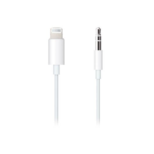 CABLE APPLE LIGHTNING A AUDIO 35MM BLANCO
